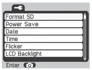 SETTING MENU NAVIGATION