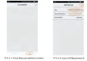 Manual input addition Open the APP