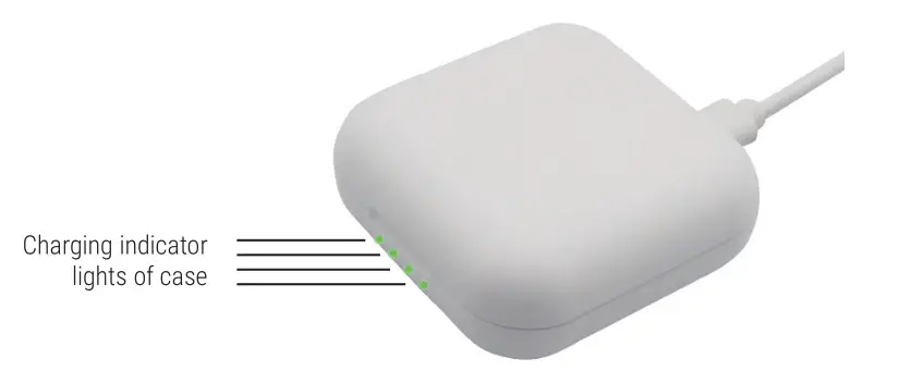 LEDWOOD M1011 SORBET Bluetooth Stereo Headset - CHARGING STATUS