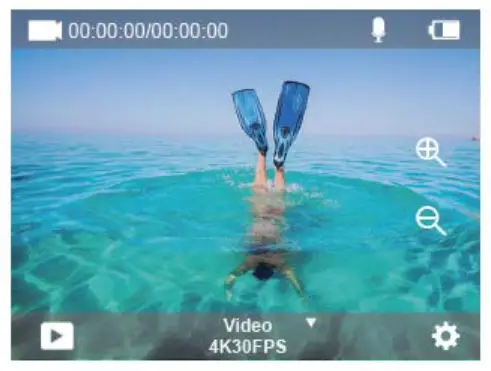 Shenzhen Groundhog Software Technology BRAVEPRO Action Camera- Video Mode