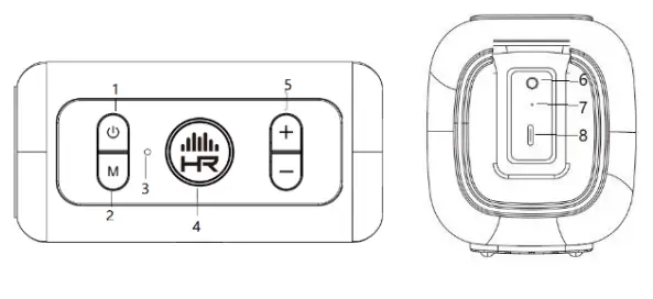 HEADRUSH 8092991 Bluetooth Audio Speaker- parts
