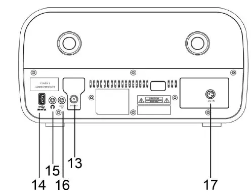 soundmaster DAB970 Wooden Retro Radio with CD Player fig 6