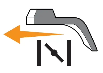 Move the choke lever