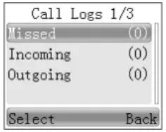 A Beep DH-9800 Digital Two-Way Radio User Manual - Call Logs