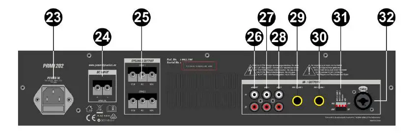 Power Dynamics PRM1202 100V 2-Zone Mixer Amplifier-2