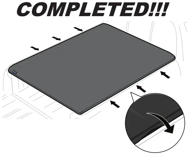 TYGER T1 Soft Roll Up Tonneau Cover - Finishing The Installing