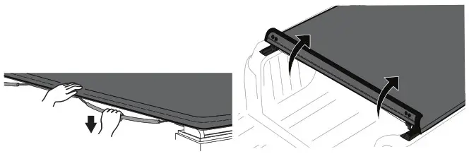 TYGER T1 Soft Roll Up Tonneau Cover - Unlatching The Cover