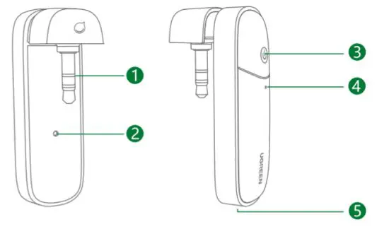 UGREEN CM324 Bluetooth Transmitter Adapter for Switch - PRODUCT DETAILS