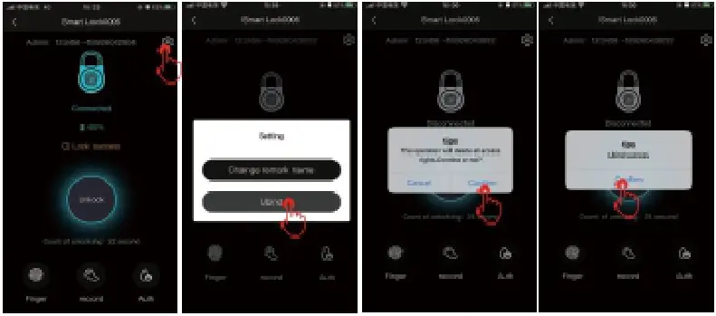OKLOK FB50 Bluetooth and Fingerprint Lock - Attention 1