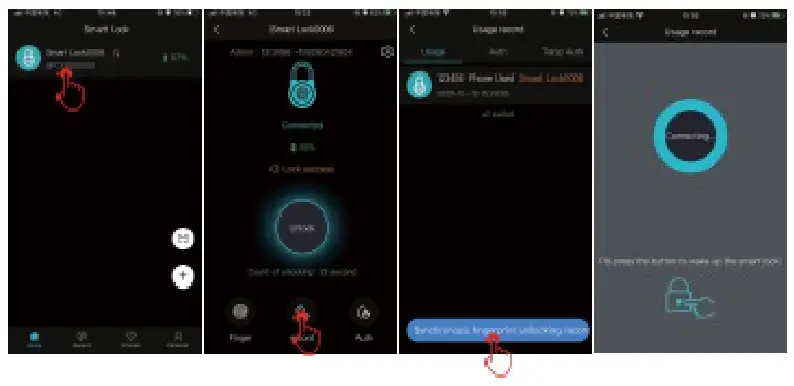 OKLOK FB50 Bluetooth and Fingerprint Lock - View opening records 2