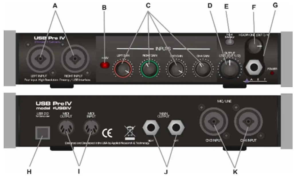 ART USB Pre IV Audio Interface-