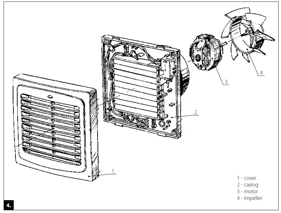 BLABAUTO -E0434CFD- Ceiling -Fan FIG 3