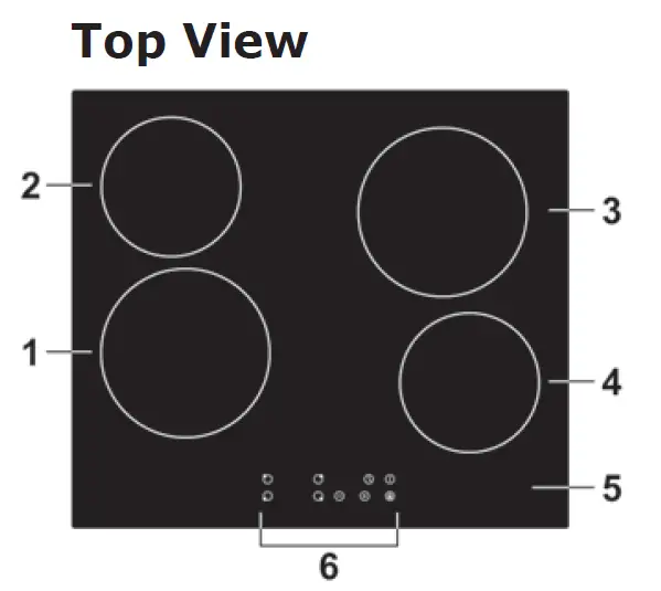 kleenmaid CCT6020 60cm Black Ceramic Glass Electric Cooktop-1