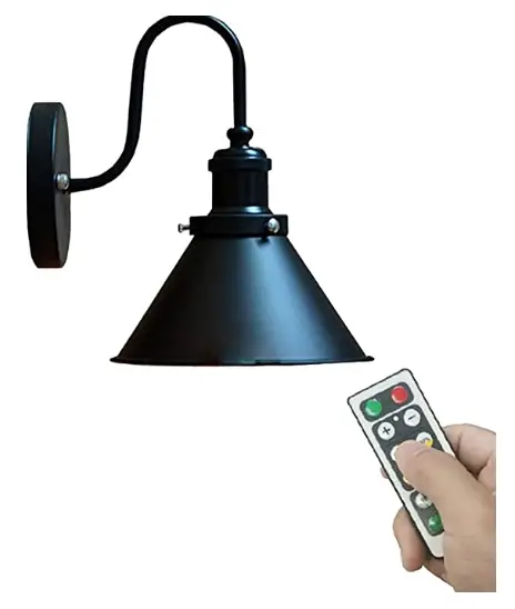 Zhuhaishidoumenquqianwuzhenchengxindengshidian RFWL2206GD RF Remote Battery Wall Lamp