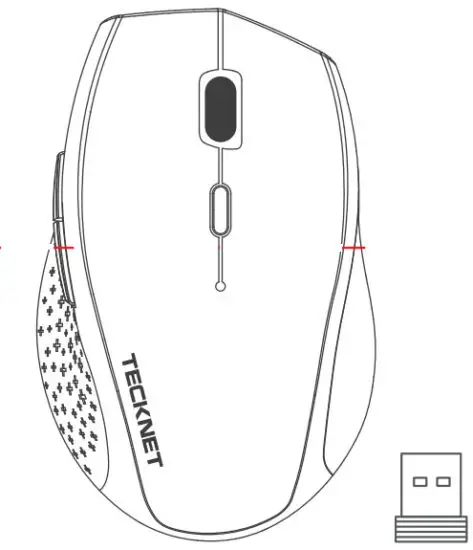 TECKNET EWM01004 Wireless Mouse