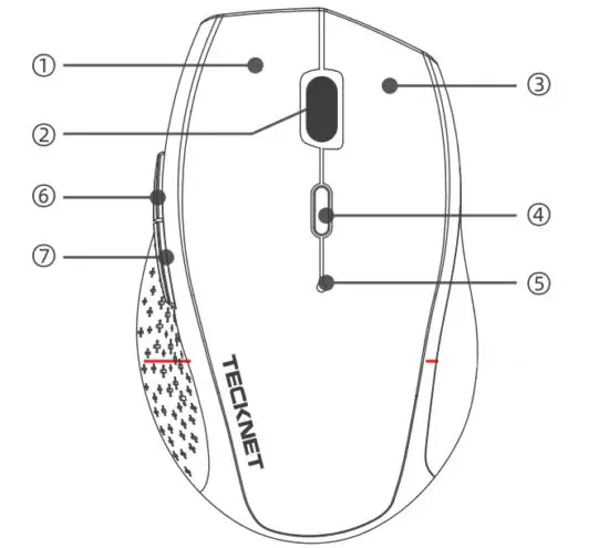 TECKNET EWM01004 Wireless Mouse - figure 2