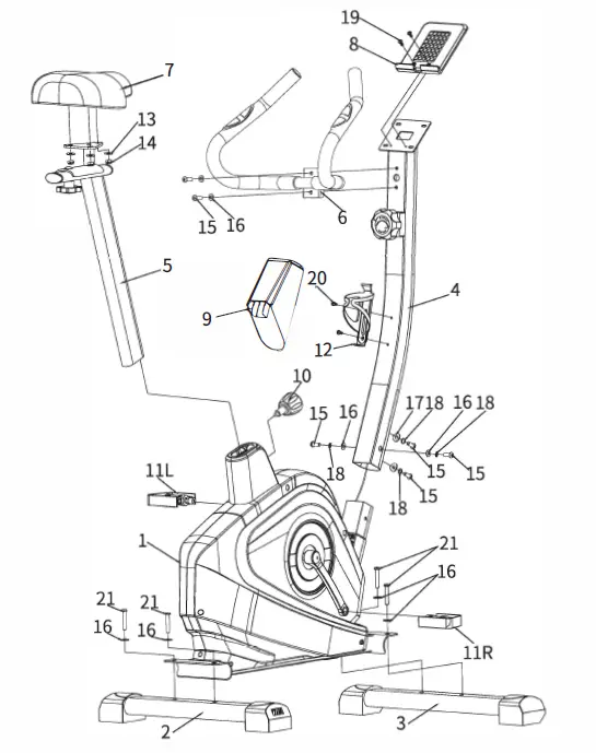 ONELAP G601 Gaming Bike fig 4