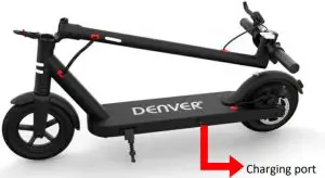 Charging the scooter