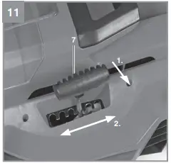 Einhell RASARRO 36-42 Cordless Lawn Mower 11