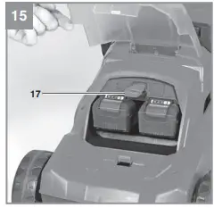 Einhell RASARRO 36-42 Cordless Lawn Mower 15