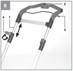 Einhell RASARRO 36-42 Cordless Lawn Mower 6