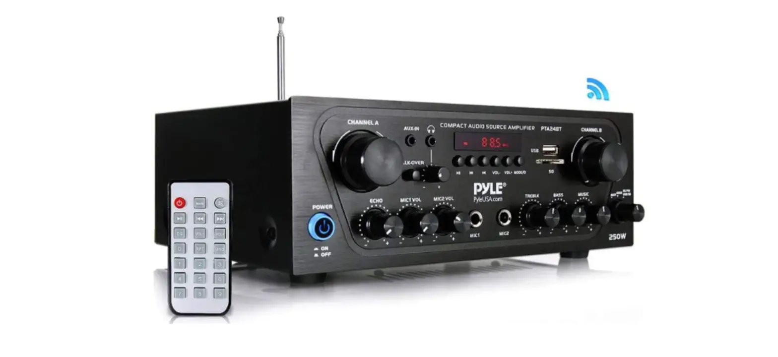 Pyle Pta24bt 250w 2-channel Compact Bluetooth Home Audio Amplifier-complete Features/instruction Guide