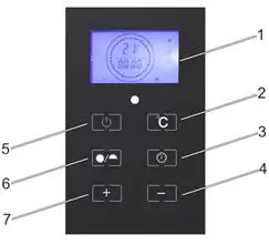 kogan White Glass Portable Panel Heater - Operation