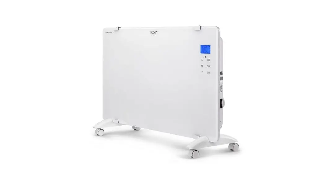 Kogan White Glass Portable Panel Heater User Manual