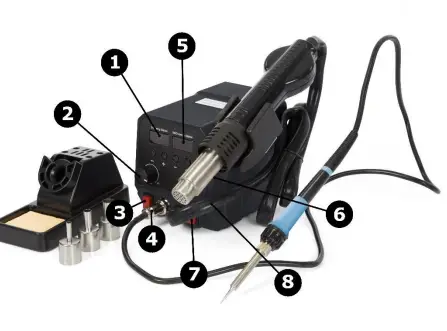 velleman VTSS230 Soldering Station and Hot Air Station 1
