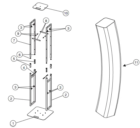 Eliminator-LIGHTING-Decor-Totem-ADJ-Pak-Portable-Totem-with-Adjustable-Height-fig-1