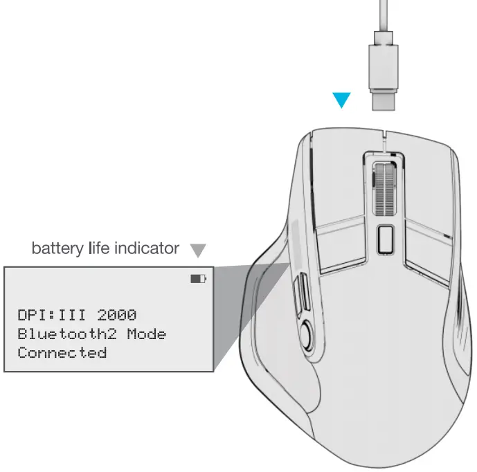 JLAB EpicMouse Bluetooth Mouse - Charging
