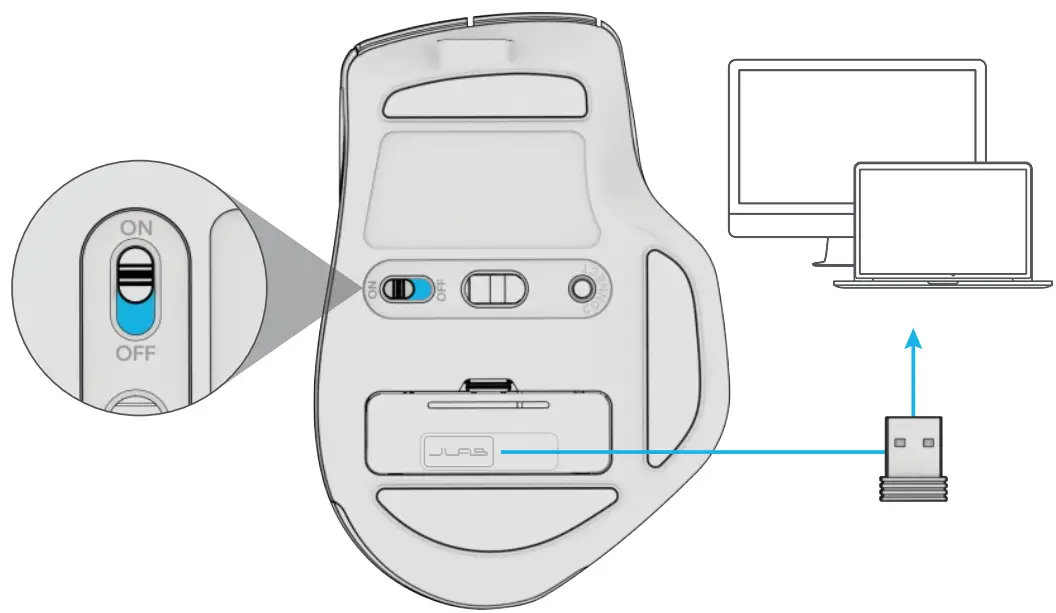 JLAB EpicMouse Bluetooth Mouse - SET UP