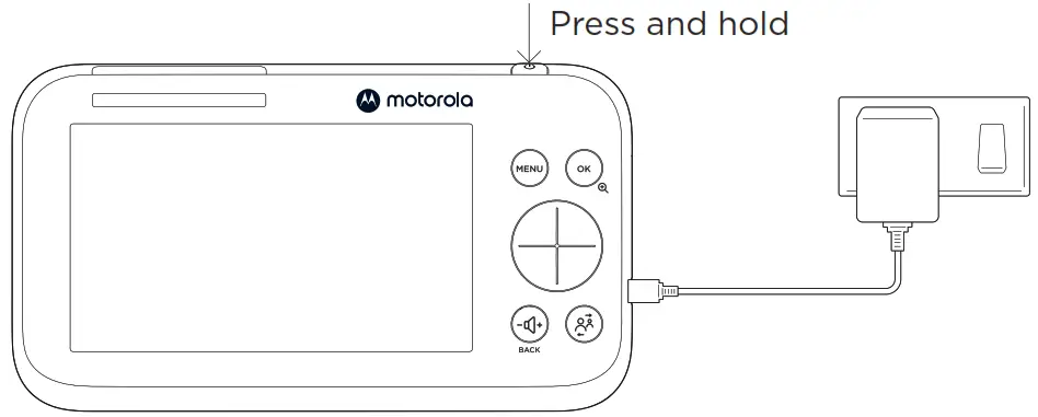 Motorola PIP1510 CONNECT Wi Fi Motorized Video Baby Monitor - Charging