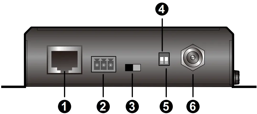 ATEN VE2812R HDMI HDBaseT Receiver with Audio De Embedding - Rear View