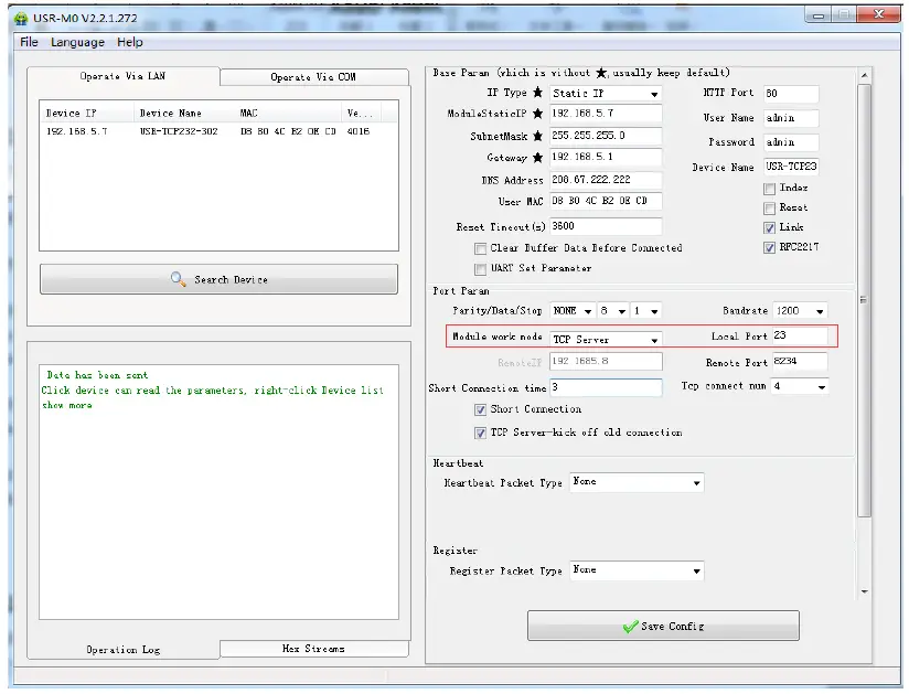 ENS IOT-RS232-01 Serial to Ethernet Converter fig 9