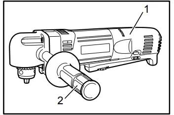 makita DA3011F Angle Drill 7