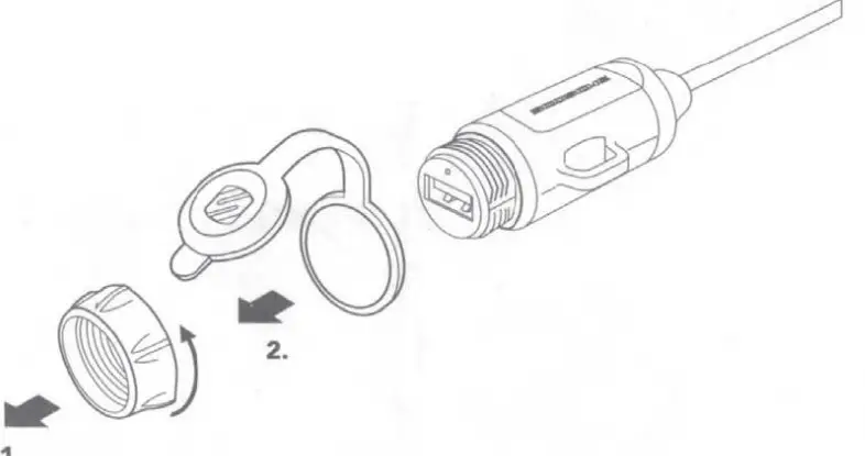 SCOSCHE PSQ3 SP Powersports Quick Charge Port - Figure 1