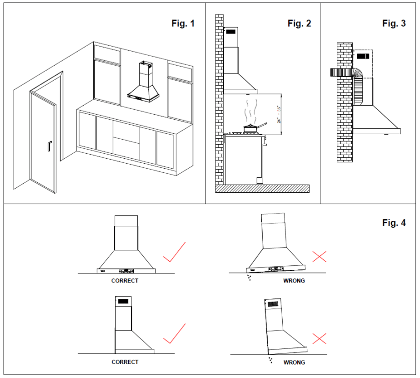TYLZA KMC03 30 Inch Wall Mount Range Hood - FIG 5