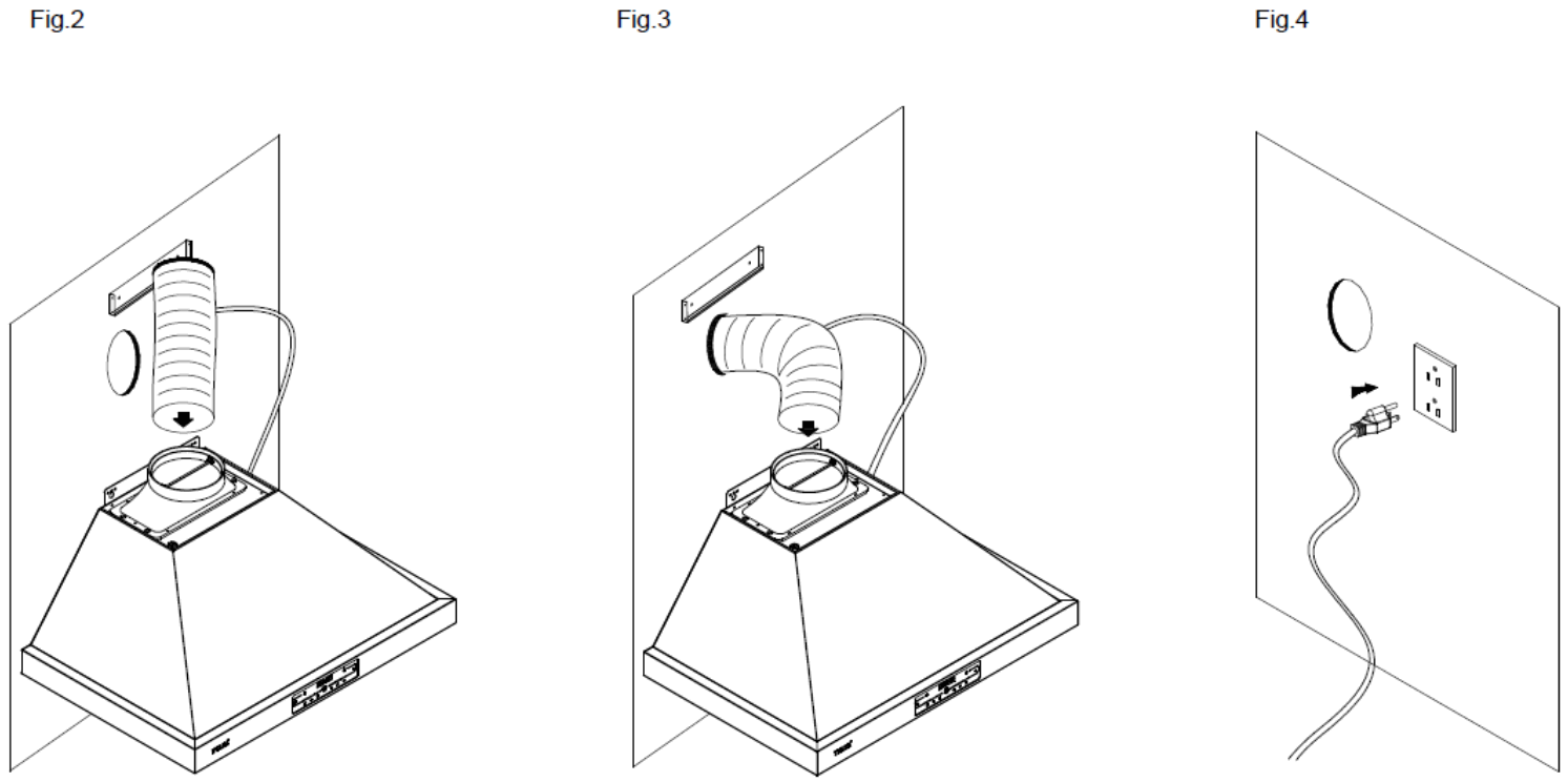 TYLZA KMC03 30 Inch Wall Mount Range Hood - FIG 8