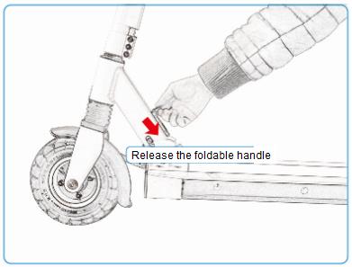 insportline E-Scooter Skootie- FOLDING step3