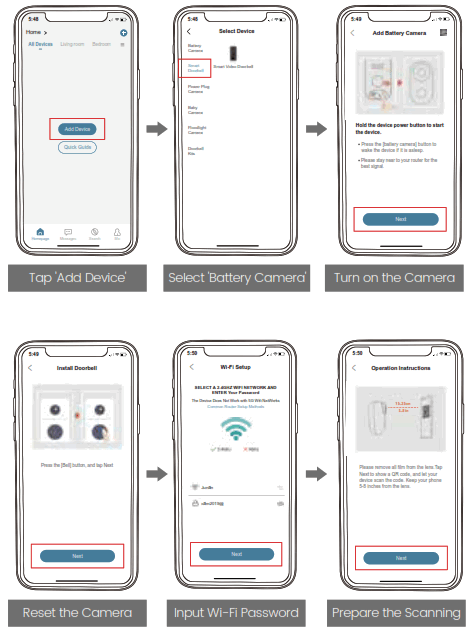 ZUMIMALL Bell-J7 Smart Video Doorbell - app1