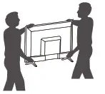 LG LED TV - V by hand