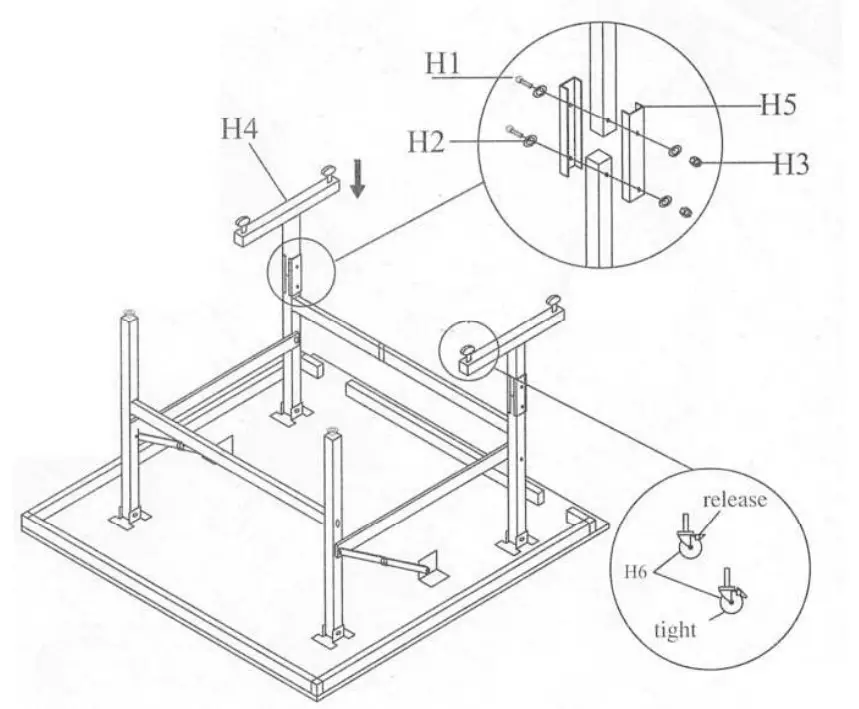 SIMBA Tennis Table - assamble