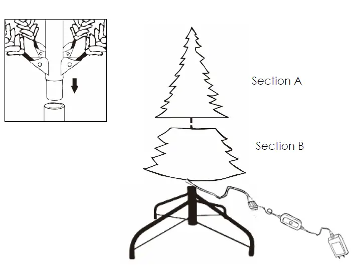 Mr Christmas 68339 Alexa Compatible Outdoor Safe LED Stake Trees 15