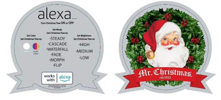 Mr Christmas 68339 Alexa Compatible Outdoor Safe LED Stake Trees 5