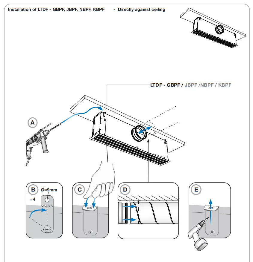 Lindab LTDF Slot Diffuser with filter - fig 5