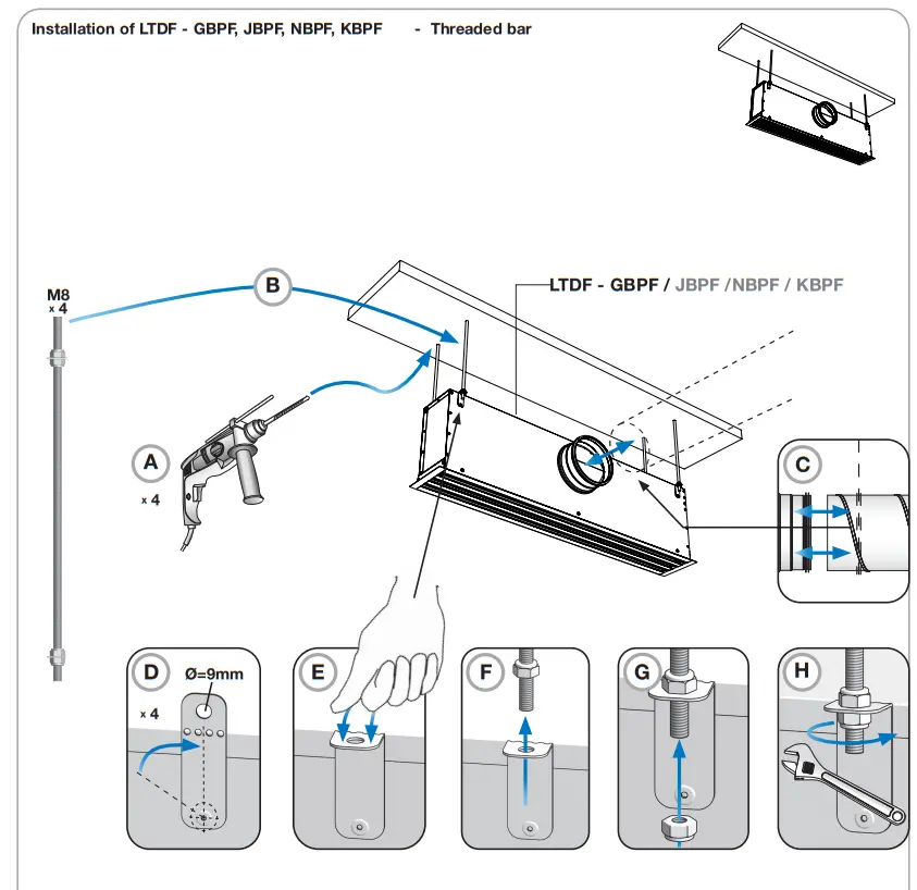 Lindab LTDF Slot Diffuser with filter - fig 6