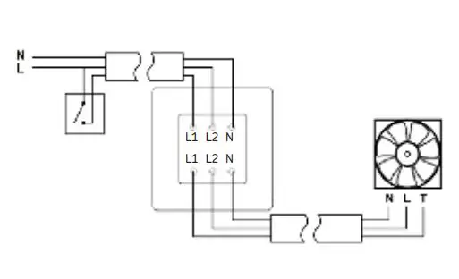 Knightsbridge CU9903 Curved Edge 13A 1 Gang Switched Socket - 10AX FAN ISOLATOR