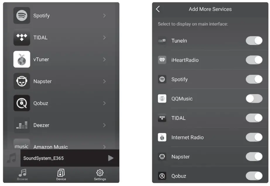artsound Smart Stream Single Zone Multiroom Streamer - MUSIC SERVICES