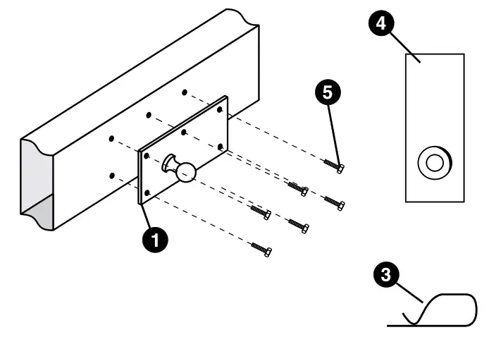 eazlift 48380 Right-Mounted Passenger Side Trailer Sway Control - parts list
